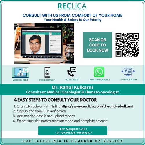 Book Online Consultation with Dr. Rahul Kulkarni|OncoWin Clinic|Aundh,Pune